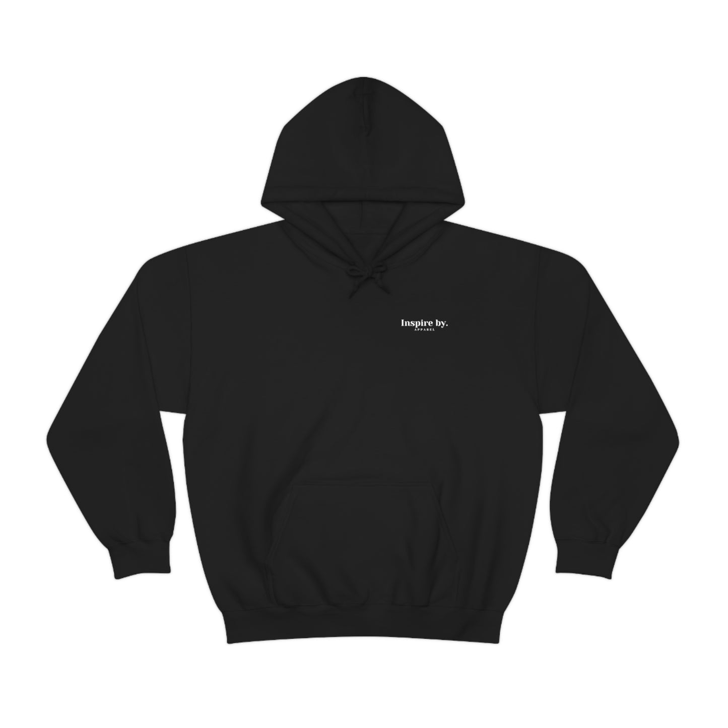 inspire by apparel hoodie black