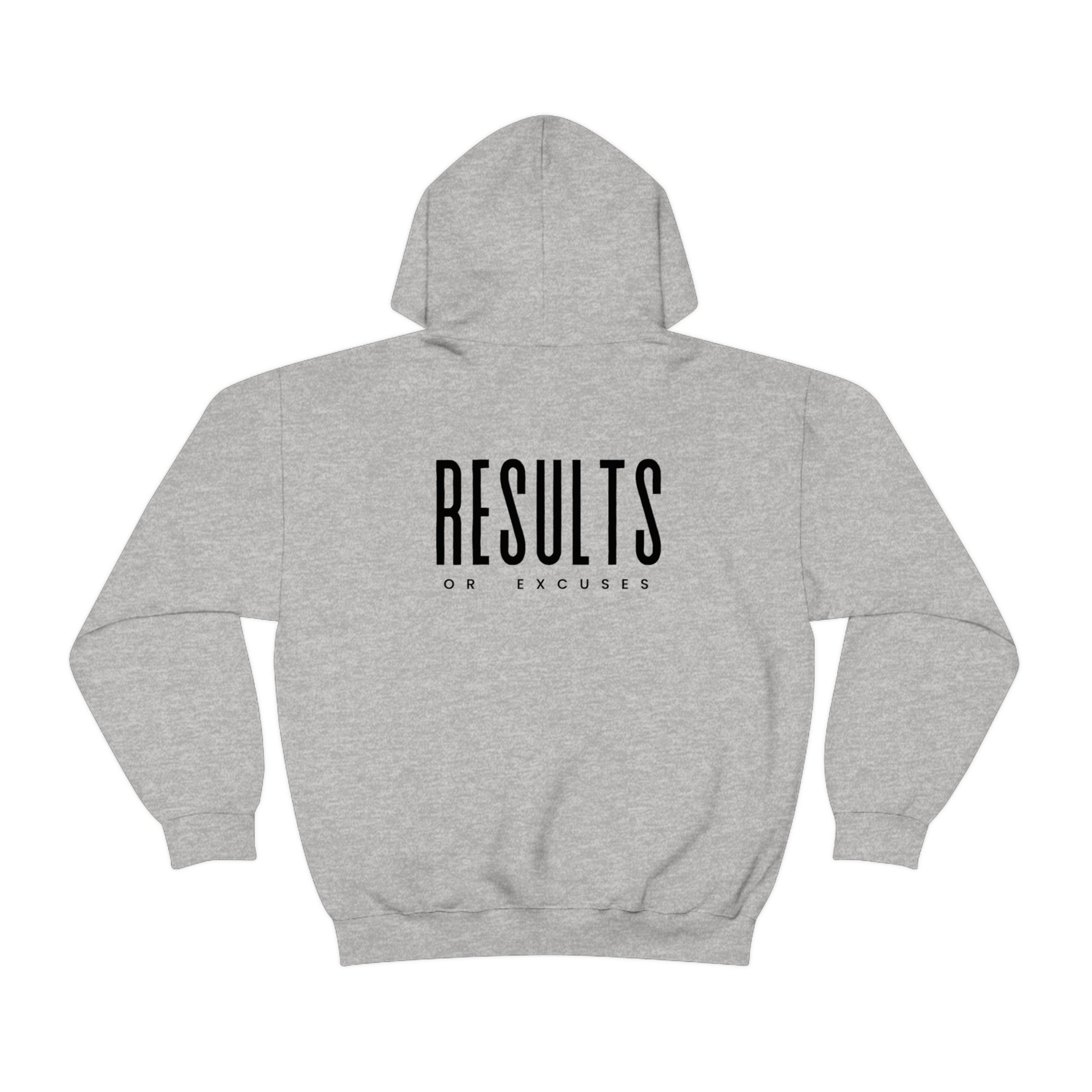 Results or Excuses Hoodie sports grey