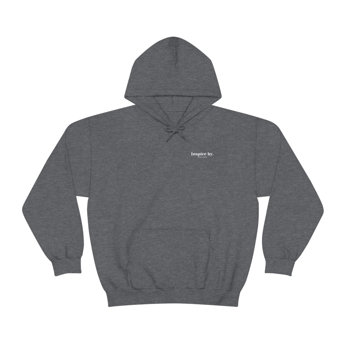 inspire by apparel hoodie dark grey